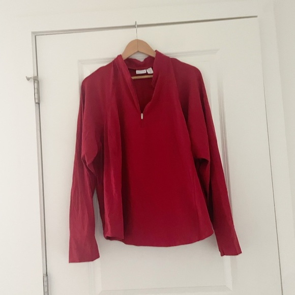 Athleta Salutation Half Zip Top Clover Berry 3X - Picture 4 of 9